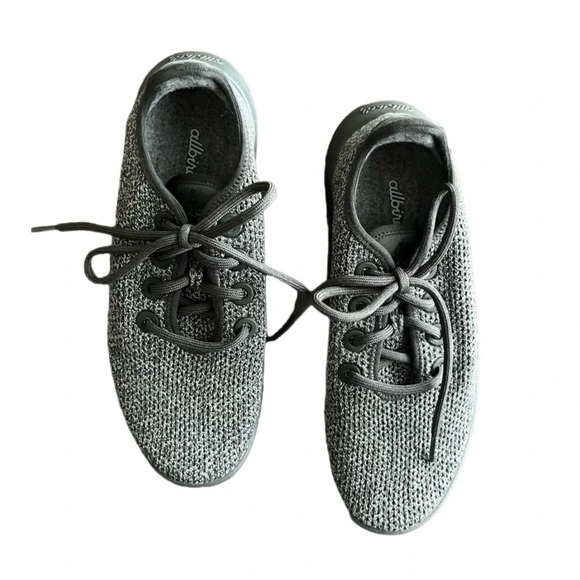 Allbirds Shoes Women's 7 Tree Runners Gray Lace Up Sneakers | like new - Picture 1 of 8